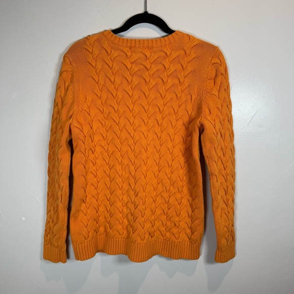 Land's End Drifter Sweater Yellow Size Medium 10-12 - Picture 6 of 11